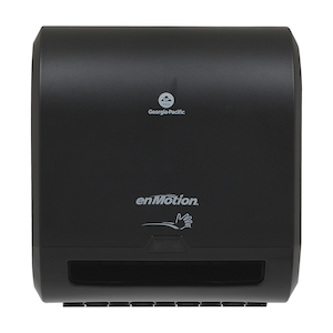 ENMOTION® IMPULSE® 8” 1-ROLL AUTOMATED TOUCHLESS PAPER TOWEL DISPENSER BY GP PRO (GEORGIA-PACIFIC), BLACK, 1 DISPENSER